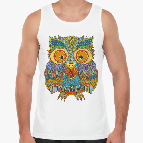 Майка с принтом Лупоглазая совушка