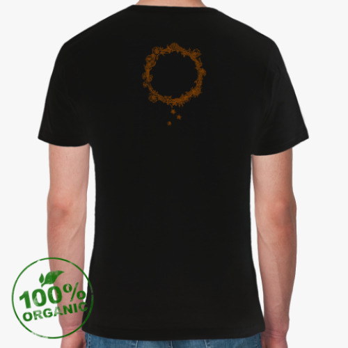 Футболка из органик-хлопка с принтом Венок сибирских трав
