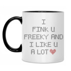 Кружка двухцветная