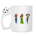 Кружка с футбольным мячиком