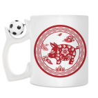 Кружка с футбольным мячиком