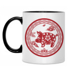 Кружка двухцветная