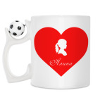 Кружка с футбольным мячиком