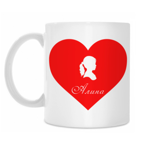 Кружка с принтом Алина