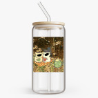 Банка с бамбуковой крышкой