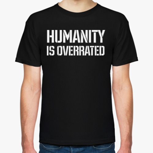 Футболка с принтом Humanity is overrated