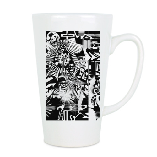 Чашка Латте с принтом Анти материя