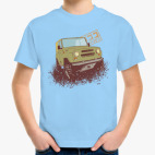 Детская классическая футболка  4х4 Off Road УАЗ
