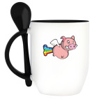 Кружка с ложкой