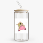 Банка с бамбуковой крышкой