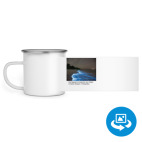 Кружка металлическая белая (круговая запечатка)