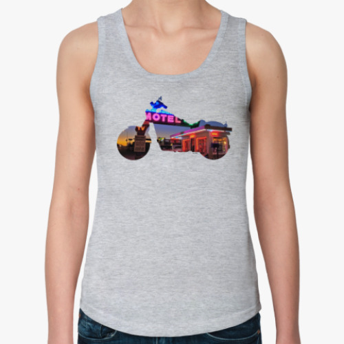 Женская майка Мотопейзаж