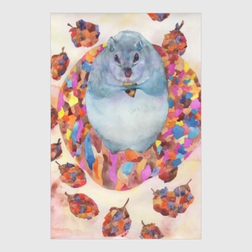 Постер с принтом Живность с едой