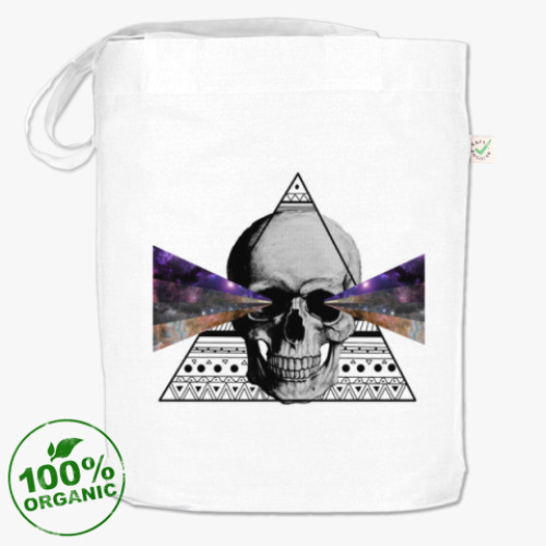 Сумка шоппер с принтом H-Skull (space-triangle)