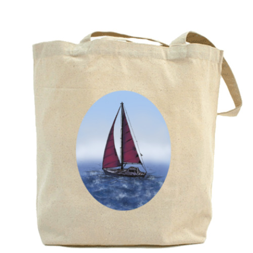 Сумка шоппер с принтом Sail Away