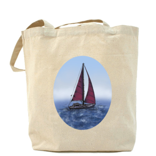 Сумка шоппер с принтом Sail Away