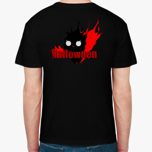 Футболка с принтом ХелоуКот