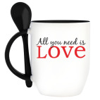 Кружка с ложкой