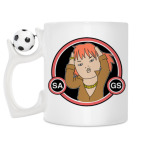 Кружка с футбольным мячиком