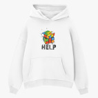 Толстовка худи оверсайз