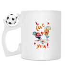 Кружка с футбольным мячиком