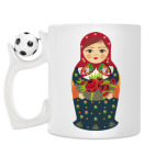 Кружка с футбольным мячиком