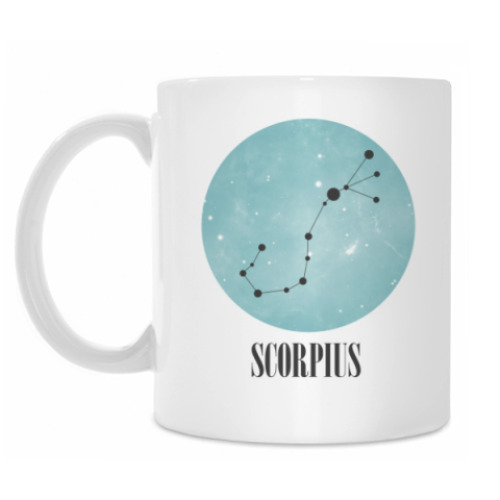 Кружка с принтом Знак зодиака Скорпион