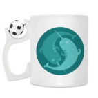 Кружка с футбольным мячиком