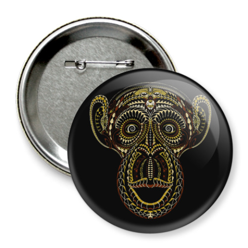 Значок 75мм Обезьяна