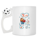 Кружка с футбольным мячиком
