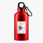 Металлическая бутылка 400 мл UV-DTF