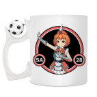 Кружка с футбольным мячиком