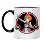 Кружка двухцветная