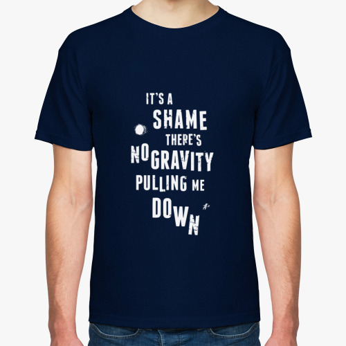 Футболка с принтом Последний человек в космосе