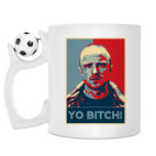 Кружка с футбольным мячиком