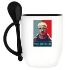 Кружка с ложкой