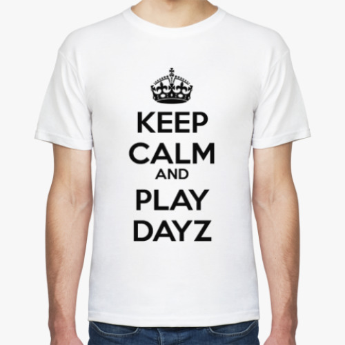Футболка с принтом Keep calm and play DayZ