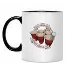 Кружка двухцветная