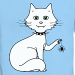 Кот с паучком