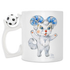 Кружка с футбольным мячиком