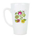 Кружка латте (510 мл) Солнечные цветы и пчелы