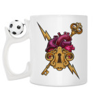 Кружка с футбольным мячиком