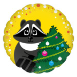 Енот с ёлочкой