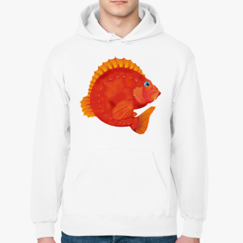 Толстовка худи с принтом Морской окунь