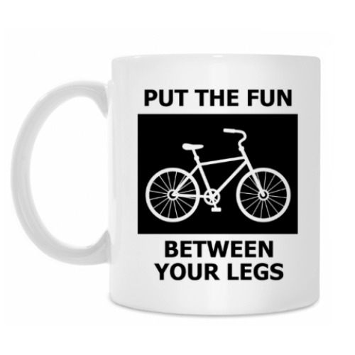 Кружка с принтом Велосипед