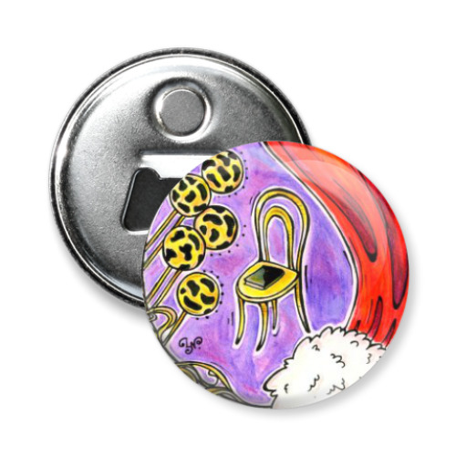 Магнит-открывашка с принтом Виктюк