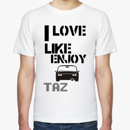 Футболка с принтом I love TAZ