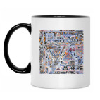 Кружка двухцветная