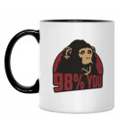 Кружка двухцветная