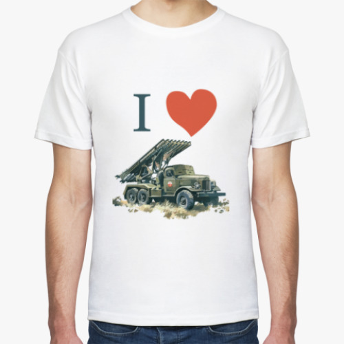 Футболка с принтом I love Катюша